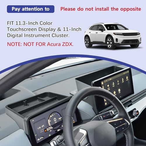 RUNROAD Dashboard Storage Organizer Tray Compatible with 2024 2025 2026 Honda Prologue EV Accessories, Dash Board Insert Compartment Tray For Prologue EV Behind Screen Dash Container Holder (2PCS)