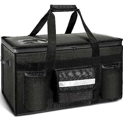 MyLifeUNIT Insulated Cooler Bag for Food & Pizza Delivery Bag Suitable for Car, Bike, Camping, Picnic, Beach, Large Size - size: 80 Cans