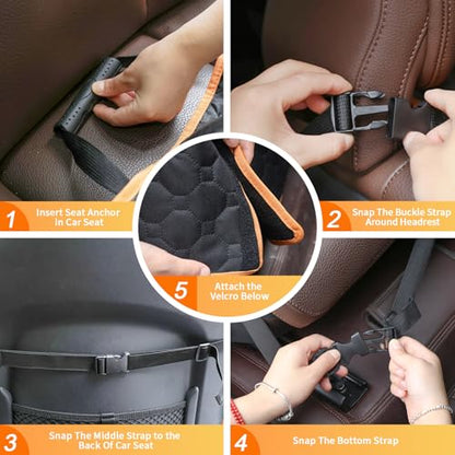 2 Packs Front Seat Car Cover, Waterproof Dog Car Seat Cover, Non-slip & Scratch-Proof, Pet Car Seat Protector with Side Flaps and Storage Pocket, Car Seat Cover for Most Cars, Trucks and SUVs - size: Pack of 2