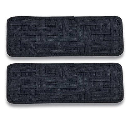 SourceTon 2 Packs Car Sun Visor Organizer, Car Visor Storage Anti-Slip Elastic Woven Board for Sunglass Holder Parking Fuel Card Digital Accessories