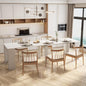 20"-118" White Extendable Dining Table for 2-12 People, Modern Modular Extension Table, Space-Saving Extra Long Folding Dining Table, Multifunctional Conference Meeting Table - color: White, style: 20" - 118.5" (2-12 People)