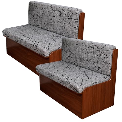 CRFATOP 4 Pieces RV Couch Covers for Sofa Bed Printed Large Camper Cushion Slipcover Stretch 3 Seat Rv Dinette Cushion Furniture Protector for Jackknife Sleeper Sofas, 2 Backrest & 2 Bench Cover,D06 - color: Color D06, size: 2 Set