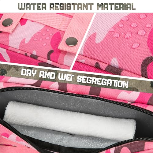 QT&QY Tactical Toiletry Bag For Women Hygiene Bag EDC Military Tool Molle Pouches Small Dopp Kit Mens Shaving Kit Travel shower Bags - color: 1 US Pink Camo