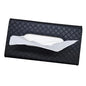 Car Sun Visor Tissue Holder, Car Napkin Holder, Premium PU Leather, Mask Holder for Sun Visor Vehicle, with Tissue Refill, Black - color: Single-black