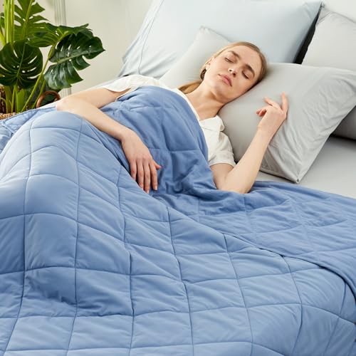 Cozy Bliss Cooling Throw Blanket for Hot Sleepers 50"x70", Q-Max 0.45 Cooling Comfort, Cold Blankets for Night Sweats Sleeping, Ultra-Cool Lightweight Breathable Summer Blanket for Couch Bed, Blue - color: Dark Blue, size: Throw (50" x 70")