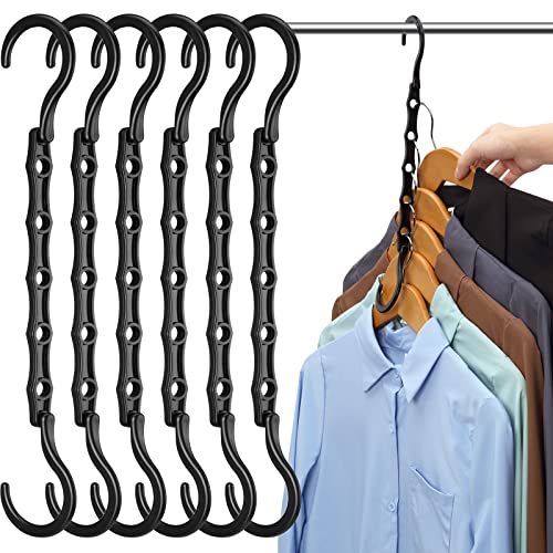 AMKUFO Closet Organizers and Storage 20 Pack Hanger Organizer Magic Hangers Space Saving Hanging Plastic for Heavy Clothes, Dorm Room Bedroom Home RV Car Camper Organization Essentials - size: 20 Pack
