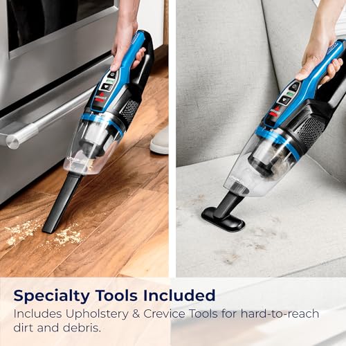 Bissell, 3061 Featherweight Cordless Stick Vacuum, Self-Standing, Electric Blue, Black - color: 3061