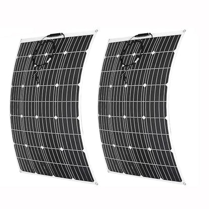 800 Watt Flexible Solar Panel for RV, 2 × 400 Watt 12 Volt Solar Power Panel Kit Photovoltaic Module Monocrystalline Solar Panels for Camping Off Grid Car Battery Charging Boat - color: B 800W