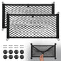 BUMBEE Mesh Cargo Net, Envelope Netting, Elastic Pocket Pouch Bungee Organizer for Car Seat Back RV Wall Trunk, Hooks & Screws Included(21.7'' x 9.8'') - size: 21.7'' x 9.8''