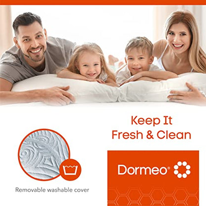 Dormeo True Evolution 4" Ultra-Slim Profile Bed Pillow – Breathable Airflow Design for Cool, Fresh Sleep, Ideal for Stomach and Back Sleepers