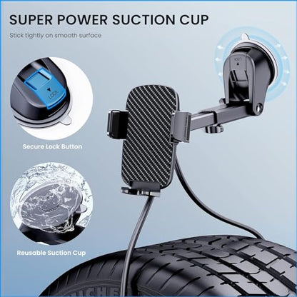 Car Phone Holder [Military-Grade Suction] Phone Stand for Car [Super Stable] Automobile Car Mount for iPhone Universal Accessories Air Vent Dashboard Windshield Mount Fit Vehicle Accessories - style: Modle-A
