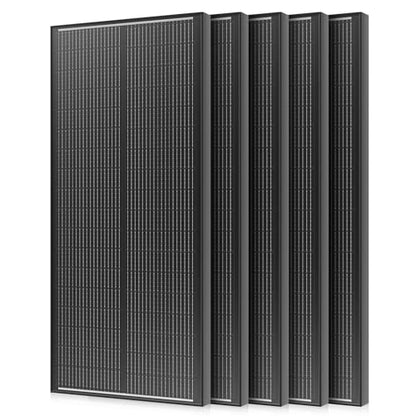 18BB N-Type 600 Watt Solar Panel, 12V 6PCS 100W Solar Panels, 25% High-Efficiency, Monocrystalline PV Modules, for RV, Marine, Boat, Shed Farm, Rooftop, Farm and Off-Grid System - style: 600W-100W 6PC