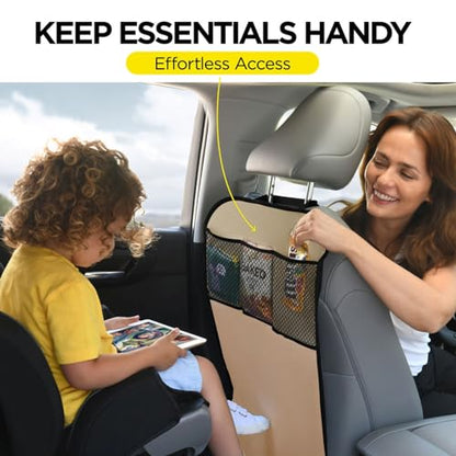 lebogner Back Seat Kick Mats (Beige) - color: beige