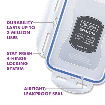 Lock & Lock Assorted Food Storage Container Set (6-Piece) - size: 6 Piece - Rectangle Set