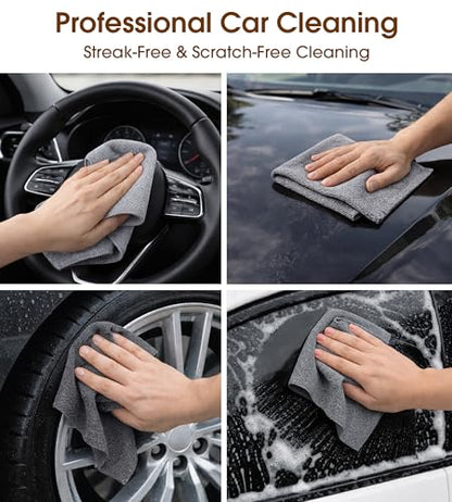 KitchLife Microfiber Cleaning Cloth Roll, 100 Pack - Tear-Away Microfiber Paper Towels, Lint-Free, Reusable, Washable for Kitchen, Car, Dishes, and Sensitive Surfaces (Dark Gray) - color: Dark Gray, size: 100 Pack