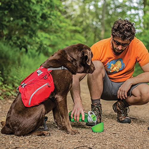 Kurgo Gourd (TM) Travel Dog Water Bottle & Dog Water Dispenser, Barn Red - color: Barn Red