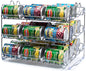 Che'mar Can Organizer for Pantry - Stackable Can Rack for 36 Cans, Canned Food Storage, Pantry Shelf, Kitchen Cabinet or Countertop. (Chrome) | for Pantry