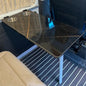 RV Folding Wall Table, Folding Camp Table with Reserve Sink Cup Detachable RV Table Folding Table for Small Space MPV Caravan Boat Yacht(Black) - color: Black