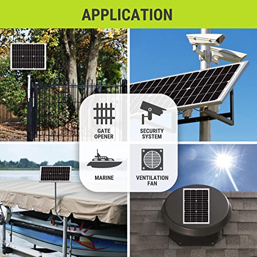Newpowa 30 Watts 24V Waterproof Off Grid Solar Panel Kit, Battery Trickle Charger Maintainer for Boat Car RV Motorcycle Marine Automotive 24V System
