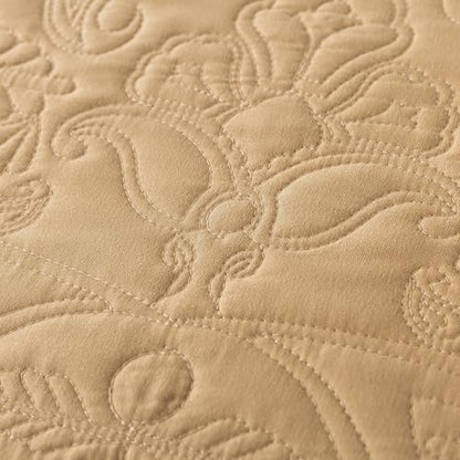 HoneiLife Queen Quilt Bedding Set - 3 Piece Microfiber Quilt Sets Lightweight Bedspreads Reversible Coverlets Retro Bed Cover Paisley Pattern Bedding Set All Season Quilts-Yellow - color: Dusty Yellow, size: Queen/Full-90"x96"