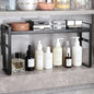 Expandable Narrow Medicine Cabinet Organizer Shelves Wide 3.58”,Metal Counter Storage Shelf Stand with Adjustable Layer and Non-Slip Pads for Cabinet,Kitchen,Pantry Small Space-Black - size: Wide 3.58”