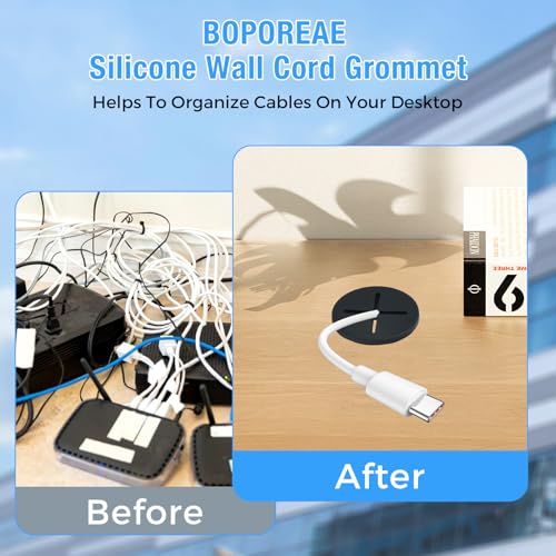Desk Grommet, 1 in 25 mm Silicone Rubber Grommets, White Desk Hole Cover for Cables, Flexible Wall Cord Pass Through Grommet for Office Table Computer Home Furniture Wire Organizer-15 Pcs - size: 1"(25 mm)-15Pcs, style: White