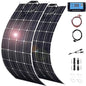 800 Watt Solar Panel Kit, with Charge Controller(40A) 2pcs 400 Watt Flexible Monocrystalline Solar Panel kit Photovoltaic Module for 12-48V Battery Charging Car Battery Camper RV - color: 800 Watt