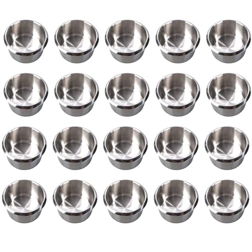 GSE Games & Sports Expert Stainless Steel Cup Holder, Drop-in Cup Holder for Casino Poker Tables, Work Desks, Boats, RVs, Cars & Trucks - color: Jumbo, size: 20-Pack