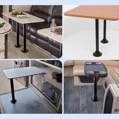 PACEWALKER 27" RV Table Legs and Bases Aluminum RV Table Base Mount Bases and Legs,RV Dinette Pedestal for RV, Boat, Outdoors, Dock, Camper for Camper and Deck Trailer Motorhome