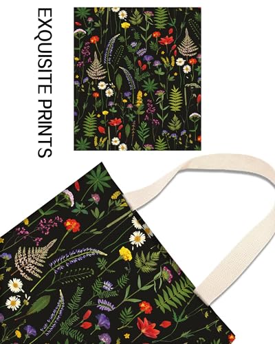 Car Trash Can, Durable Hanging Car Trash Garbage Bag, Cute Automotive Garbage Cans Organizer, Cute Boho Black Flowers - color: Cute Boho Black Flowers