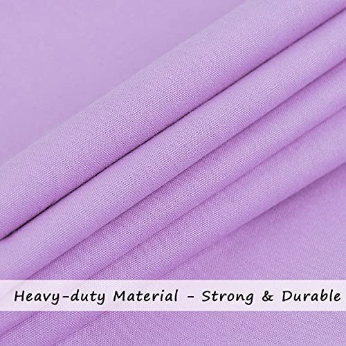 Cotton Canvas Laundry Bag with Handles & Drawstring Straps, Heavy Duty Extra Large Laundry Bags for Laundromat and Household, 25.5x34 Inch, Purple - color: Purple