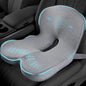 Car Seat Cushion, Memory Foam Driving Cushion with Adjustable Strap, Ergonomic Pad for Car & Semi Truck, Office Chair Cushion for Sciatica & Lower Back Pain Relief, Light Gray - color: Light Gray