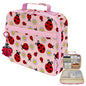 Medium Travel Pill Bottle Organizer, Child Medicine Bag with Zipper Toy, Carrier for Kids Medications and Medical Supplies - Lady Bugs - color: - M Kid Lady Bugs