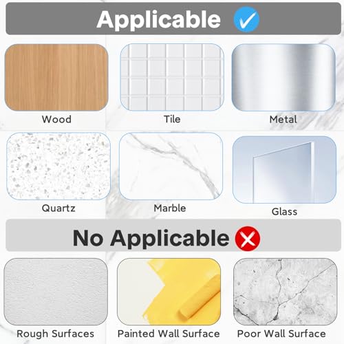 23 Pack Shower Caddy Replacement, Strong Adhesive Strips for Shelf, Waterproof Wall Hooks, No Drilling, Transparent, for Bathroom Organizer and Kitchen Racks - color: Transparent-23 Pack