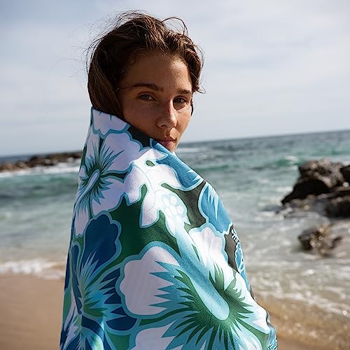 Elite Trend Microfiber Beach Towel for Adults with Bag - Extra Large 78x35 inch Lightweight Sand Free Quick Dry Towel for Travel, Swimming, Yoga, Camping (Hibiscus) - color: Hibiscus, style: Extra Large 78x35"