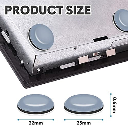 Appliance Sliders for Kitchen Appliances, 20 PCS Self-Adhesive Small Kitchen Appliance Slider for Coffee Maker, Air Fryer, Pressure Cooker, Combination Water Boilers & Warmers - size: 20Pcs-22mm+25mm-Grey