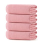 REDKISS 100% Cotton Waffle Weave Bath Towels 4 Pack - 27.5x55 Inches| Lightweight, Quick Dry & Highly Absorbent,Perfect for Spa, Gym, Travel, Guest Bathroom-Pink - color: Pink