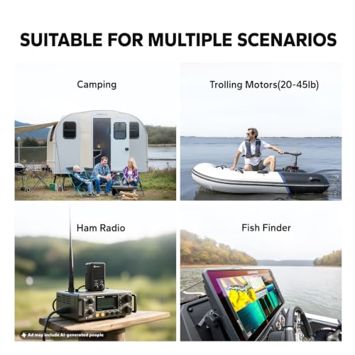 LiTime 12V 50Ah Lithium LiFePO4 RV Battery, Max. 15000 Deep Cycle Battery, 11.57lbs Ultra-Light, Perfect for Camper, Van, Travel, Trailer, Marine, Trolling Motor - size: 50Ah (11.6 lbs)
