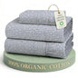 LANE LINEN 100% Organic Cotton Twin Sheets Set - 3 PC Bedding Sheets & Pillowcases - Breathable & Cooling Bed Sheets - Deep Pocket up to 15", Sheets for Twin Size Bed: Polka Dot (Blue) | Twin Sheet Set, GOTS Certified Organic Cotton Percale - Best-Value O