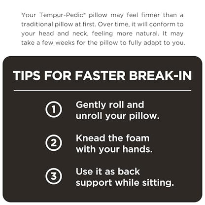 Tempur-Pedic TEMPUR-Ergo Neck Pillow, Large Profile, White - size: High Profile