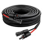 XRDS -RF Solar Cable 10FT, 8AWG Solar Extension Cable with Male & Female Solar Connectors, Flame-Retardant Protective Sleeving Solar Panel Cable, Weatherproof PV Wire for Solar Panel Connection - size: 8AWG 10FT