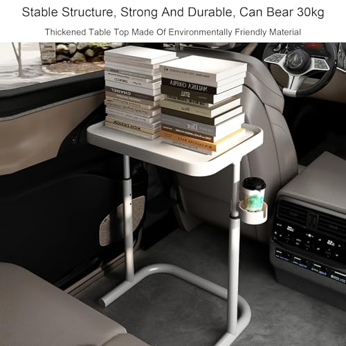 RV Folding Table, Foldable Dinette Table with Adjustable Height, for Home RV Conversion Vehicles, Outdoor Camping Picnic(White) - color: White