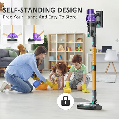 Cordless Vacuum Cleaner, 560W/50KPA/70Mins Vacuum Cleaners for Home with Auto Dust Detection/LED Touch Display, Stick Vacuum Cordless Rechargeable, Pet Vacuum for Pet Hair,Hardwood Floor,Carpet