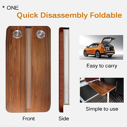 Foldable RV Wall Mount Dining Table, Compact Folding Table with Legs for Campervan & Motorhome, Space-Saving Furniture (Color: A)