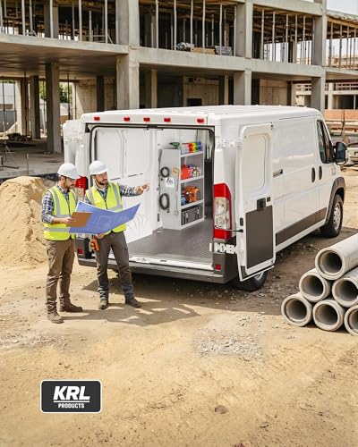 SV-3246 Steel Low/Mid/High Roof Van Shelving Storage System Fits Transit, GM, NV, Promaster and Sprinter, Contoured Shelving Unit, 32" W * 46" H * 13" D