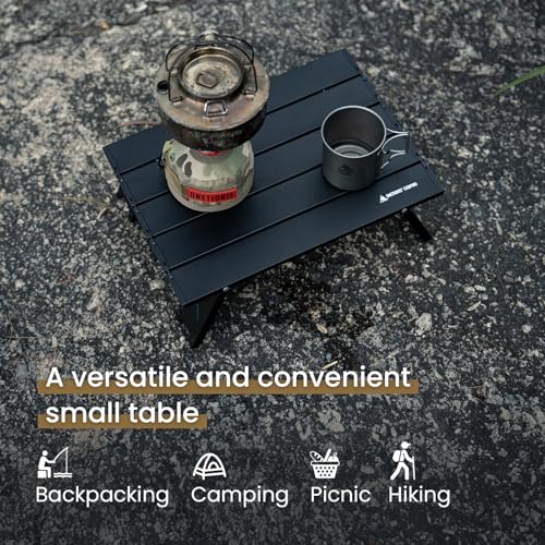 ONETIGRIS Ultralight Backpacking Table, Compact Pop-Up Folding Table for Camping, Hiking, Beach, Picnic, Travel