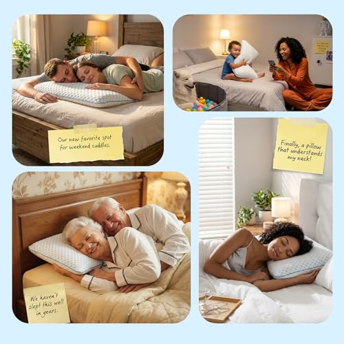Flat Pillow for Stomach and Back Sleepers, Ultra Thin Pillow for Sleeping, Cooling Gel Slim Stomach Sleeping Pillows for Shoulder Neck Pain Relief, Low Profile Memory Foam Pillows 2.75-inches - size: 2.75"H (Standard) Ultra Slim