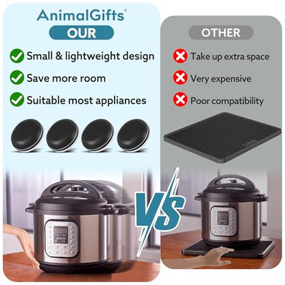 Appliance Sliders for Kitchen Black 24 PCS Self-Adhesive Small Kitchen Appliance Slider Hacks Easy to MovIing & Space Saving Must Have Gadgets Mixer Accessories for countertop - size: 24Pcs-19mm-Black