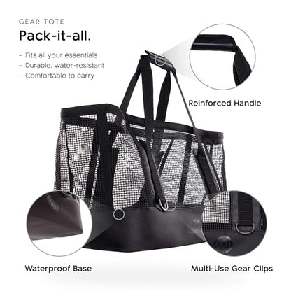MISSION Boat Gear CASSI Heavy-Duty Outdoor Tote and Waterproof Marine-Grade Mesh Boat Bags