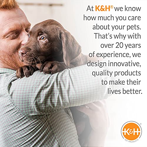 K&H Pet Products Dog Car Net, Pet Travel Safety Barrier, Auto Safety Organizer with Pocket & Mesh Vent Cover for Cars and SUV's, Car Divider for Safer Driving, Universal Bungee Cord Fit - 23 X 24in